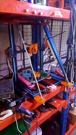 CR-10/S Z Support Brace (M10 rod) by joebywan