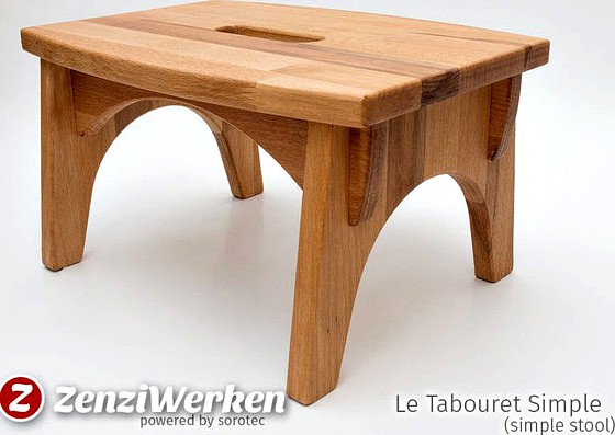 Le Tabouret Simple (simple stool) cnc by ZenziWerken