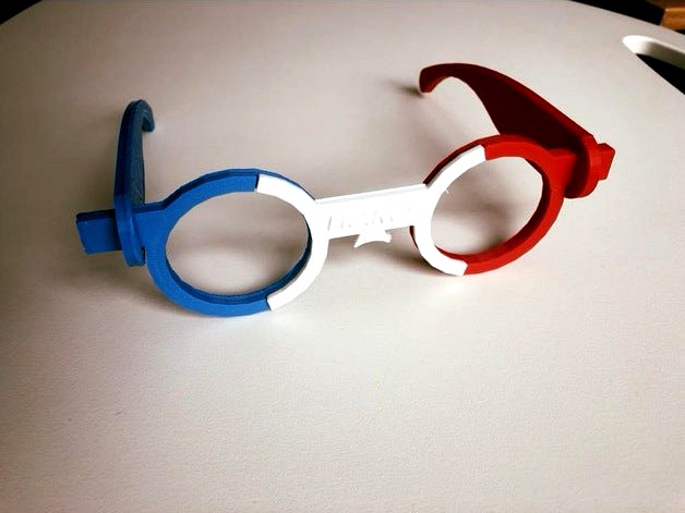 Fram3D Lunettes tricolores Coupe du monde 2018 "allez les bleus" by Syl20Fram3d