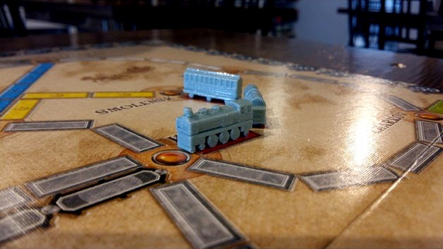 Ticket to Ride custom game pieces by JFehr11
