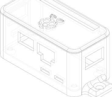 Pi Zero W case + 4usb hub by Marc06