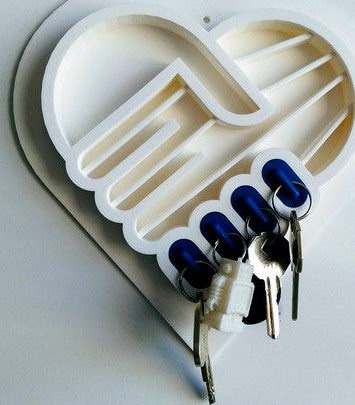 e-Nable Wall Key Holder by Zitouni