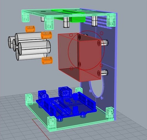 electronics module arduino, ttl laser, buttons, lcd 16x2. micro_SD module by maxSav