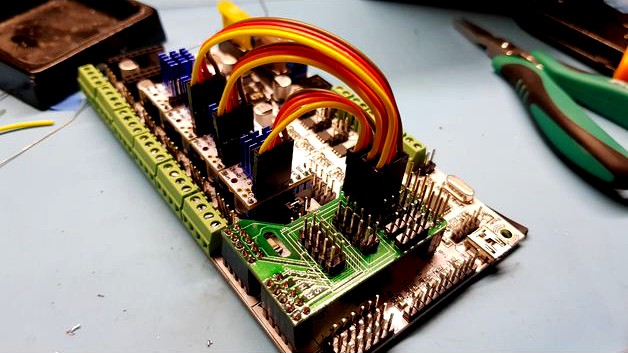 Rumba shield for TMC2130 + LCD + BL-touch / servo by TimotheFrignac