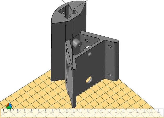Bottom Corners for Delta kossel printer (Micromake D1) by vmzsoft