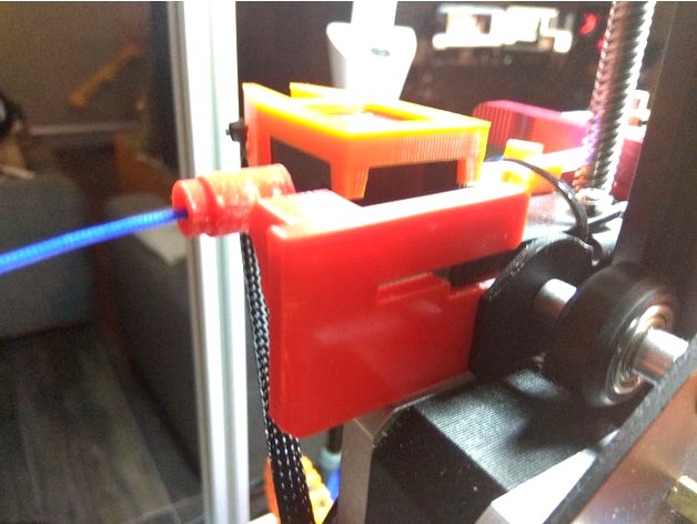 Filament guide and fix for filament sensor Creality CR-10S by Stealth_NT