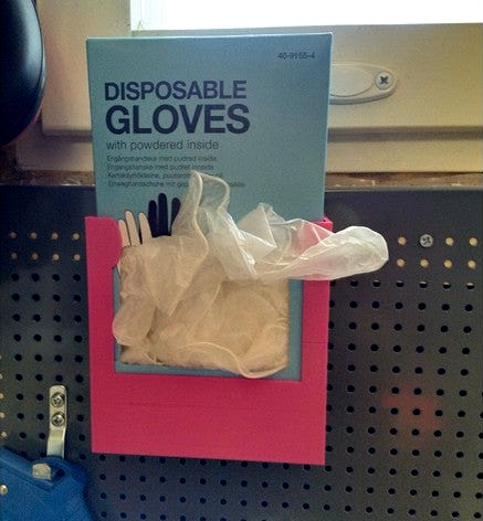 Biltema Pegboard Gloves Dispenser by iplo