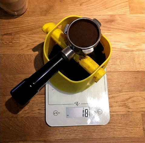 Knockbox + 54mm Portafilter Holder (for weighting coffee) by exomachine