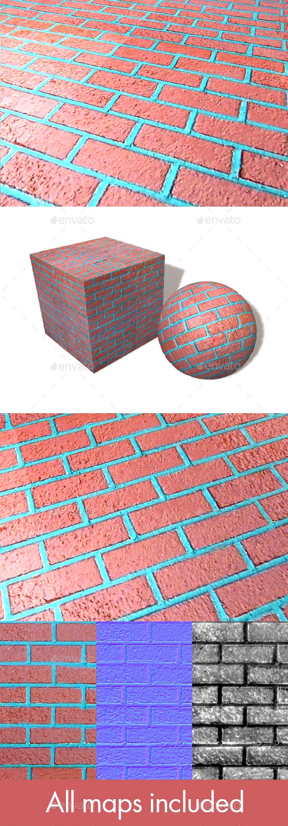 Fake Brick Seamless Texture