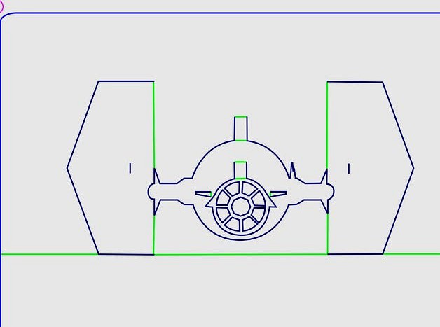 Star Wars TIE Fighter Kirigami by omyomy