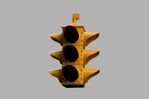 Mid-Century 4-Way Traffic Light by thedayowl