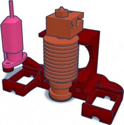 Extruder clamp with BLTouch by dmmop