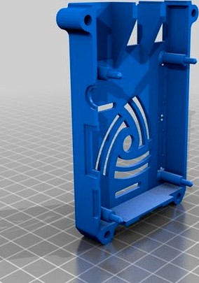 Top case for screwless installation of Raspberry Pi3  by M_Braun