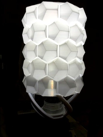 Honeycomb lampshade (remix of honeycomb vase) by martin_au