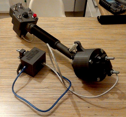 Simchair MKIII I2C single engine collective lever by hc625ma