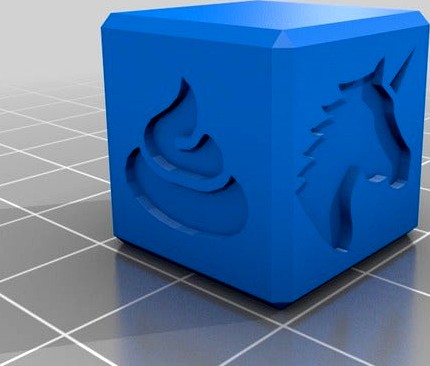 Unicorn FATE/Fudge Dice by Crackpot_Studios