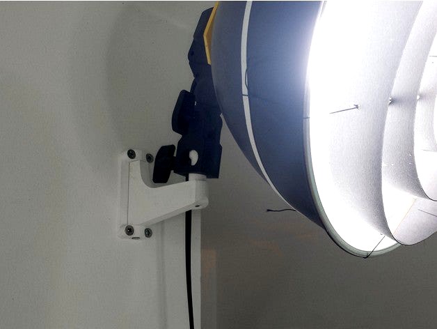 Wall Mount for Studio Light by BensHacks