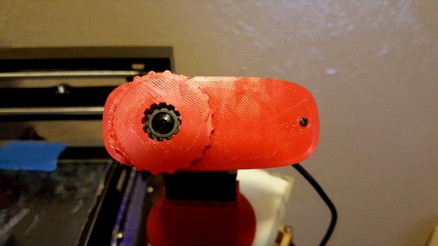 Logitech C270 Faceplate & Focus Knob by elmerohueso