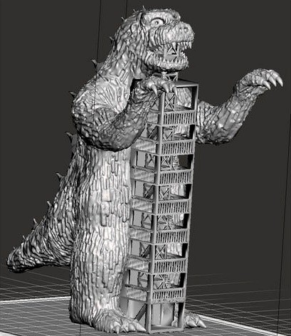 Godzilla Land Tower by Zeiram