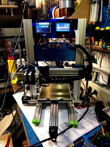 Ordbot Hadron Laser Cut Display Panel with Octoprint by sirionnetworks