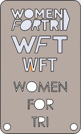 Women for Tri, TRI-Tat, WFT, Marker Stencil by PSomeone