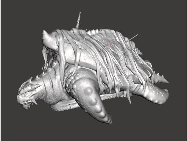 Ancient sea turtle by TVVGGE