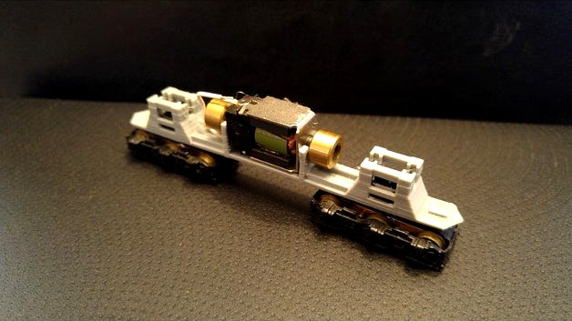 Replacement Frame for a Life-Like N-Scale EMD SD-7 locomotive by JMStrains
