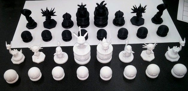 Simple Pokemon Chess Set by Codyacehardware