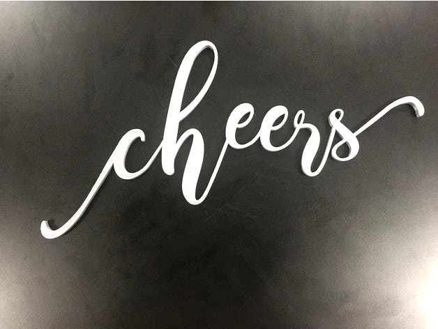 cheers letters by Brucho