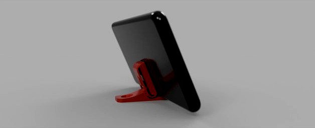 Keyring Phone stand with Adjustable angle by EaziG