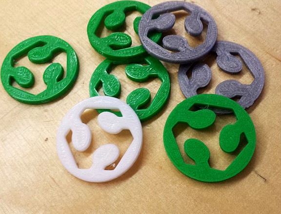 FabLab Logo Chip Coin by juewei