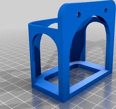 Parrot Bebop 2 Battery Wall Mount – Faster and Less Material by klaatu42