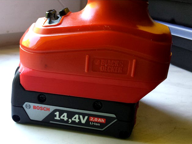 Black And Decker 12V A12E to Bosch 14,4V battery converter by PawelPP