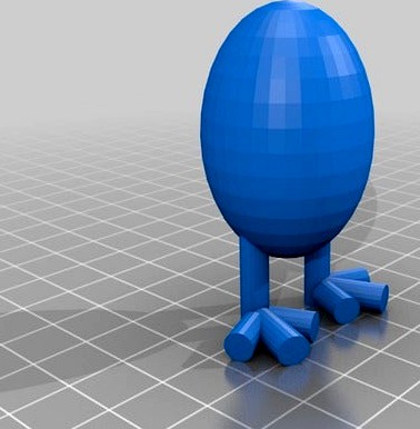 egg with foots by benjaminkayat