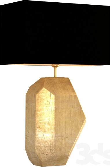 Heatfield - renwick gold leaf table lamp