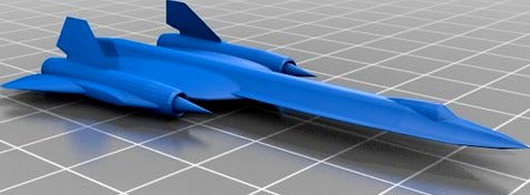 Lockheed SR-71 Blackbird by armoir