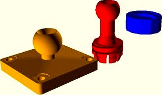 Customizable Ball & Socket Joint by ljbrumfield