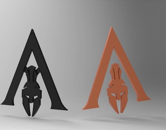 Assassins Creed Odyssey - Logo and Keychain by arifsethi