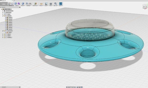 LEGO Flying Saucer by steam228