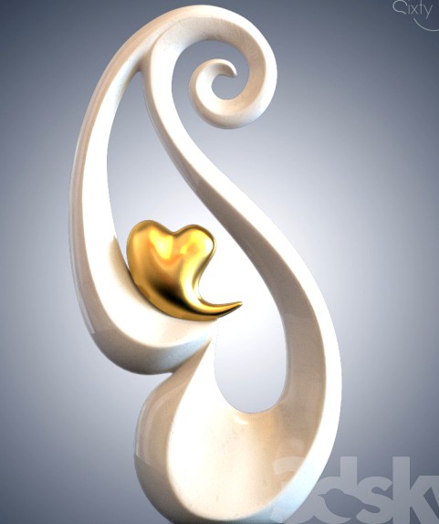 Figurine Heart of Gold NN121 Sixty One