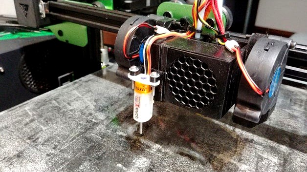 BLTouch sensor mount module for K3D cooling system by Elektrolenin