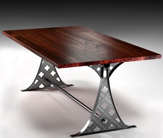 Quatre dining table in the industrial style