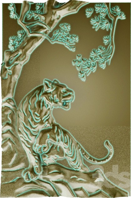 Tiger relief.