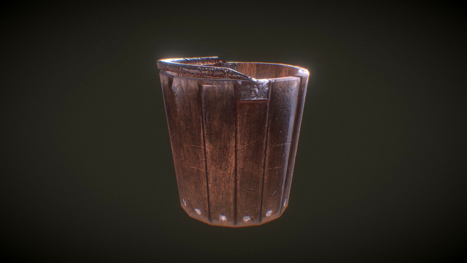 Rustic Worn Bucket