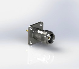 Amphenol 11 GHz TNC Coaxial 17.5mm 4-Hole Flange Connector