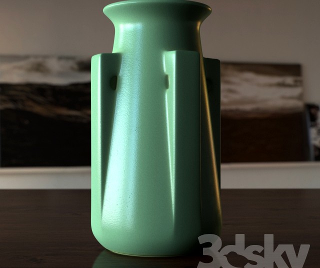 Teco Four Buttress Vase