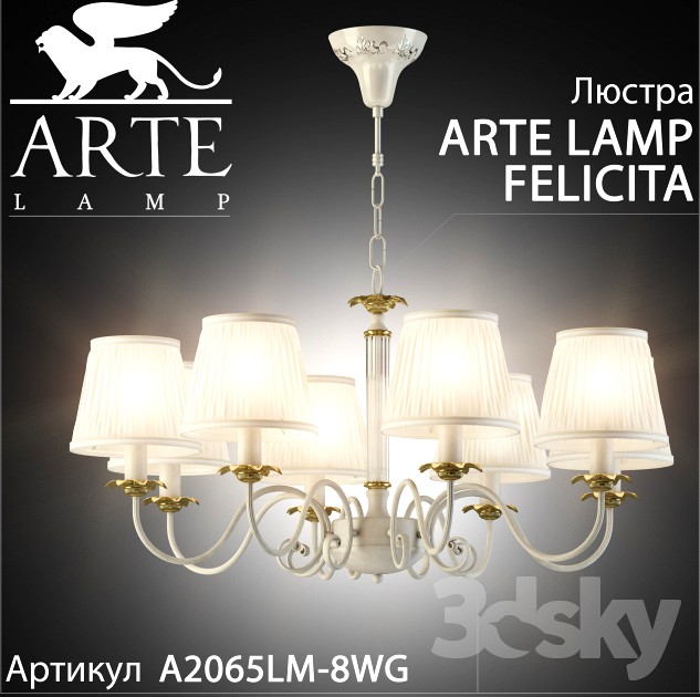 Chandelier arte lamp Felicita A2065LM-8WG