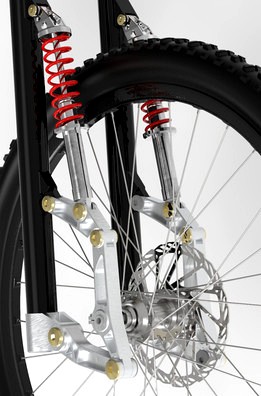 Bicycle Front Linkage Suspension