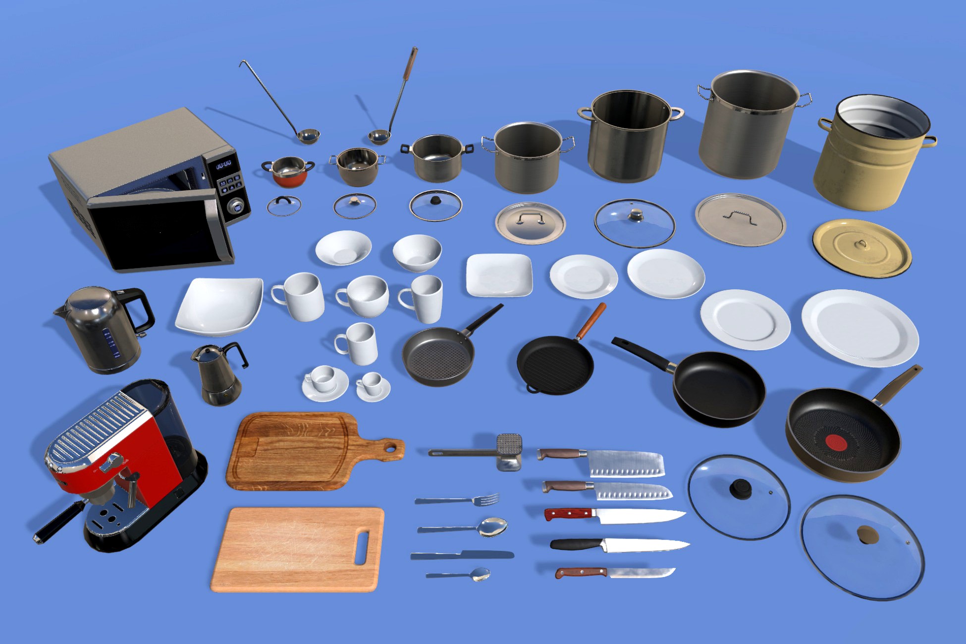 Kitchenware Set and Appliances
