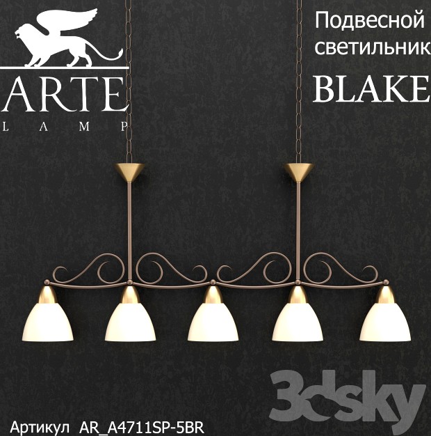 Lamps suspended BLAKE A4711SP-5BR